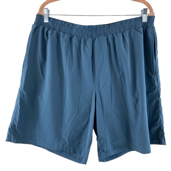 Simply Southern Men’s Blue Tropical Print Lining Shorts Swim‎ Suit Trunks Sz XXL - Picture 1 of 11